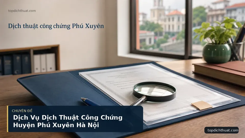 Dịch Vụ Dịch Thuật Công Chứng Huyện Phú Xuyên Hà Nội