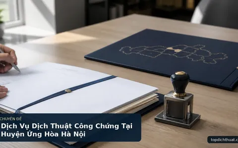 Dịch Vụ Dịch Thuật Công Chứng Tại Huyện Ứng Hòa Hà Nội