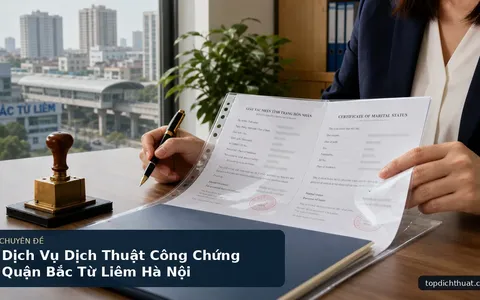 Dịch Vụ Dịch Thuật Công Chứng Quận Bắc Từ Liêm Hà Nội