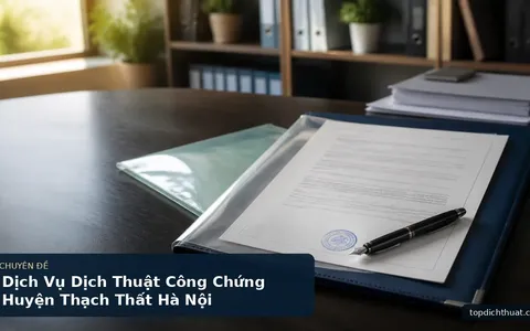 Dịch Vụ Dịch Thuật Công Chứng Huyện Thạch Thất Hà Nội