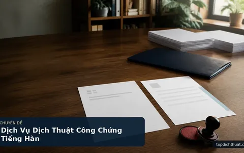 Dịch Vụ Dịch Thuật Công Chứng Tiếng Hàn