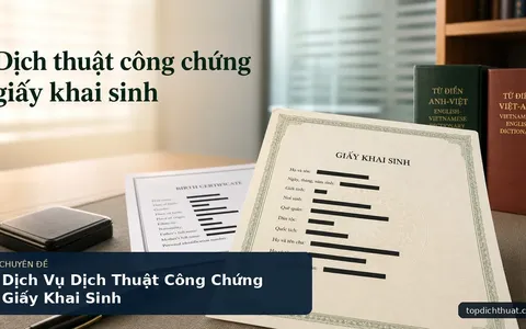 Dịch Vụ Dịch Thuật Công Chứng Giấy Khai Sinh