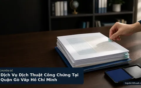 Dịch Vụ Dịch Thuật Công Chứng Tại Quận Gò Vấp Hồ Chí Minh