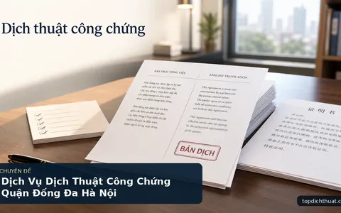 Dịch Vụ Dịch Thuật Công Chứng Quận Đống Đa Hà Nội