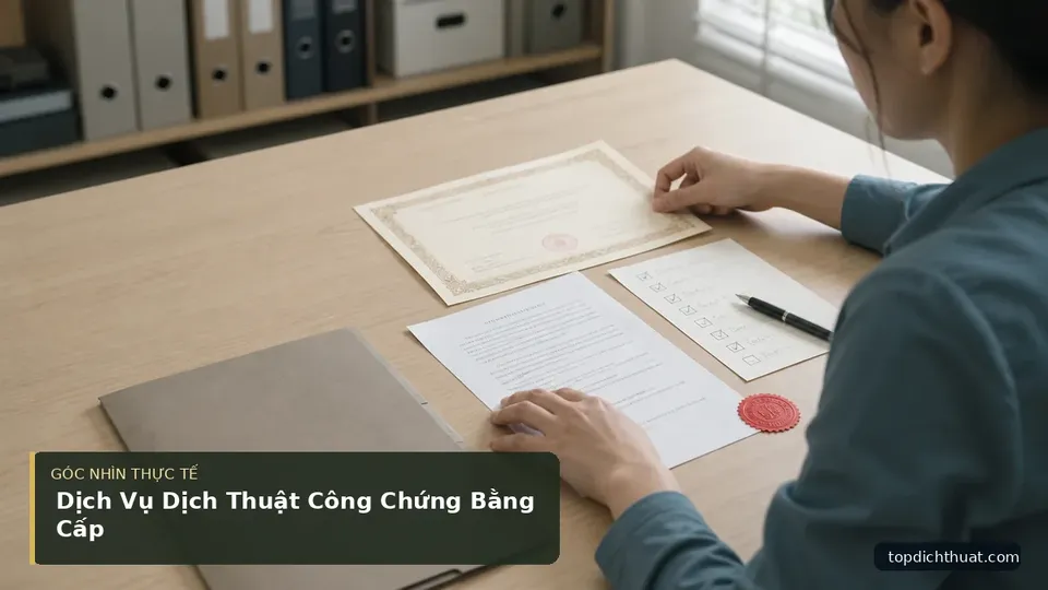 Chi tiết minh họa dịch thuật trong bài Dịch Vụ Dịch Thuật Công Chứng Bằng Cấp