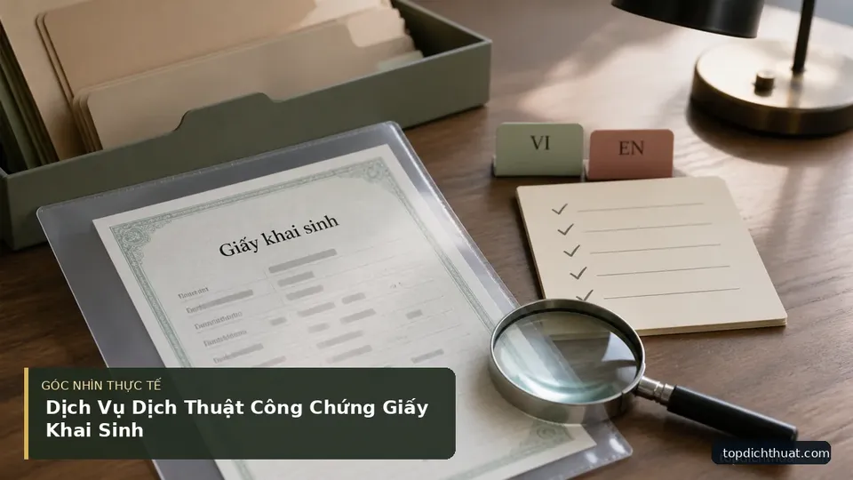 Chi tiết minh họa dịch thuật trong bài Dịch Vụ Dịch Thuật Công Chứng Giấy Khai Sinh