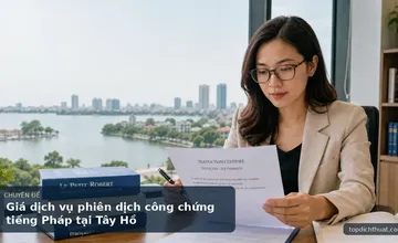Giá dịch vụ phiên dịch công chứng tiếng Pháp tại Tây Hồ