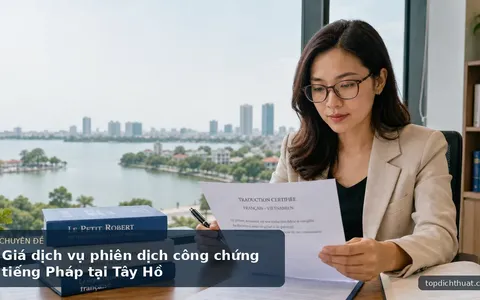 Giá dịch vụ phiên dịch công chứng tiếng Pháp tại Tây Hồ