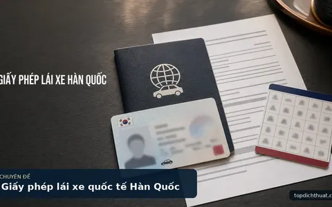 Giấy phép lái xe quốc tế Hàn Quốc