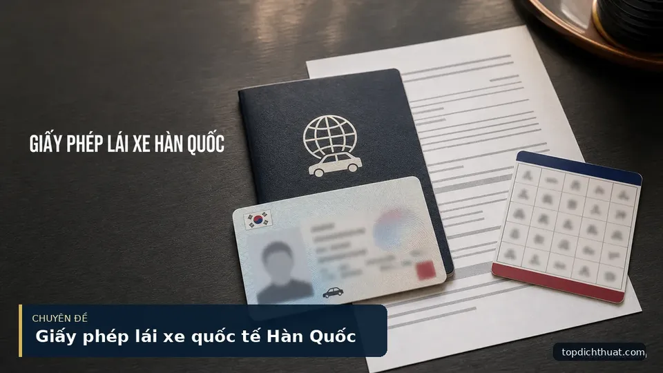 Giấy phép lái xe quốc tế Hàn Quốc