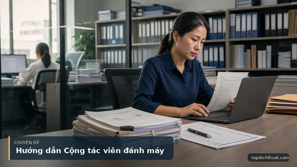 Hướng dẫn Cộng tác viên đánh máy