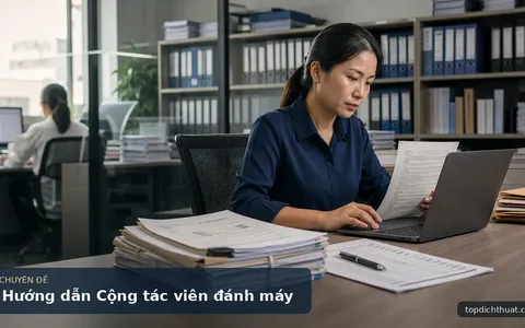 Hướng dẫn Cộng tác viên đánh máy