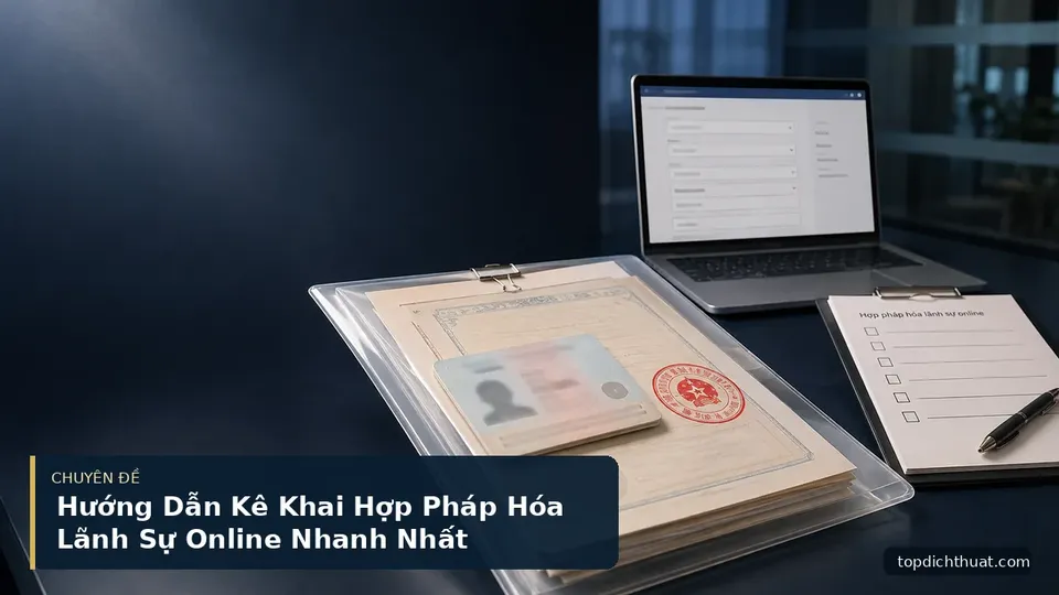 Hướng Dẫn Kê Khai Hợp Pháp Hóa Lãnh Sự Online Nhanh Nhất