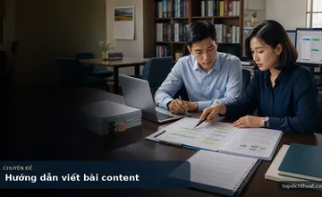 Hướng dẫn viết bài content