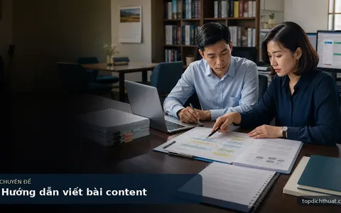 Hướng dẫn viết bài content
