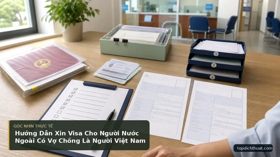 Chi tiết minh họa dịch thuật trong bài Hướng Dẫn Xin Visa Cho Người Nước Ngoài Có Vợ Chồng Là Người Việt Nam