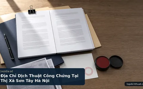 Địa Chỉ Dịch Thuật Công Chứng Tại Thị Xã Sơn Tây Hà Nội
