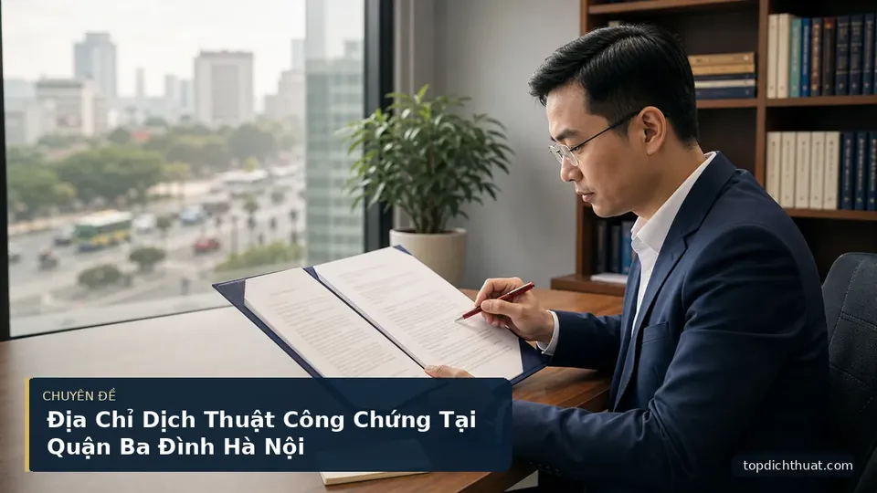 Địa Chỉ Dịch Thuật Công Chứng Tại Quận Ba Đình Hà Nội