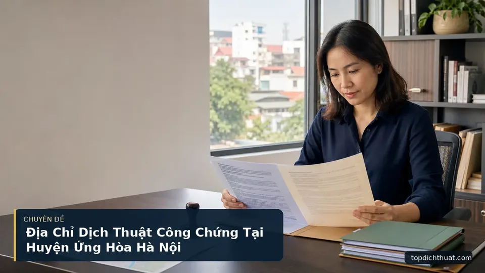 Địa Chỉ Dịch Thuật Công Chứng Tại Huyện Ứng Hòa Hà Nội