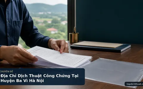 Địa Chỉ Dịch Thuật Công Chứng Tại Huyện Ba Vì Hà Nội
