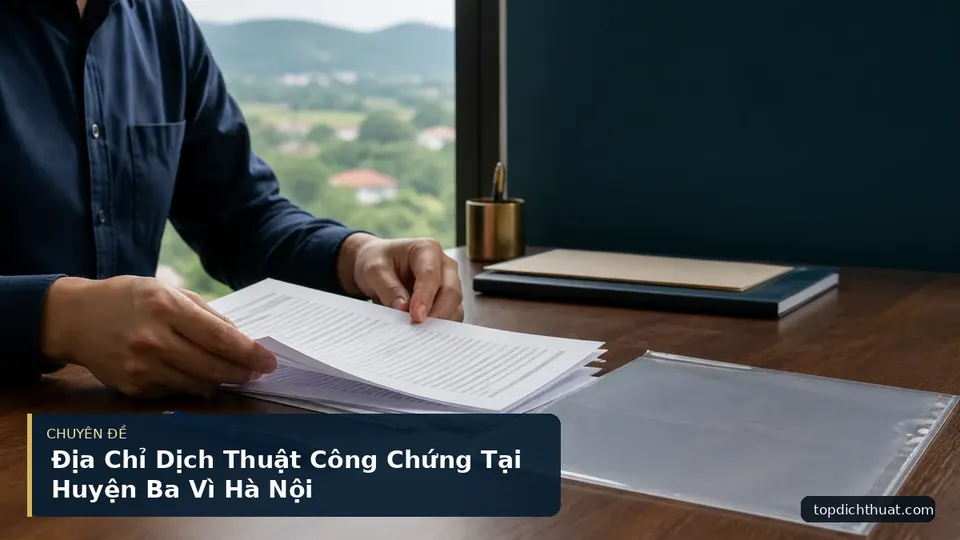 Địa Chỉ Dịch Thuật Công Chứng Tại Huyện Ba Vì Hà Nội