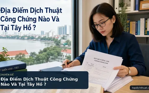 Địa Điểm Dịch Thuật Công Chứng Nào Và Tại Tây Hồ ?