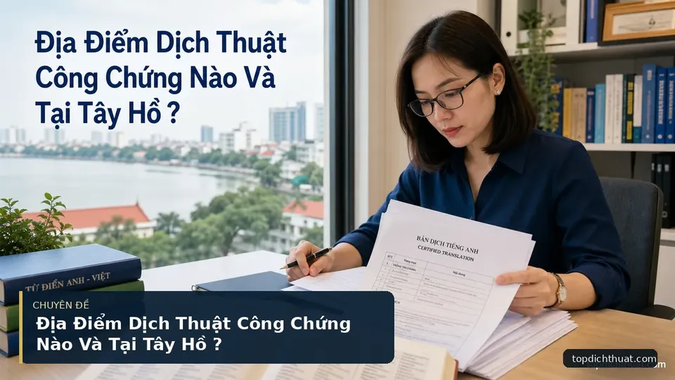 Địa Điểm Dịch Thuật Công Chứng Nào Và Tại Tây Hồ ?