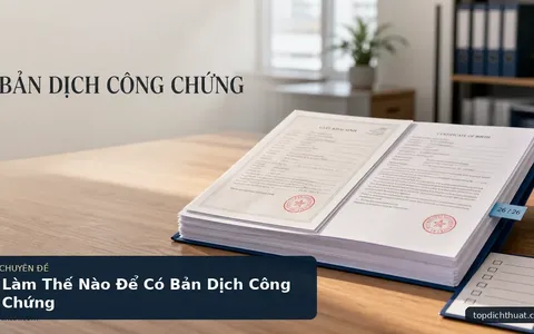 Làm Thế Nào Để Có Bản Dịch Công Chứng