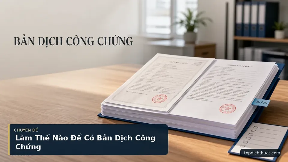 Làm Thế Nào Để Có Bản Dịch Công Chứng