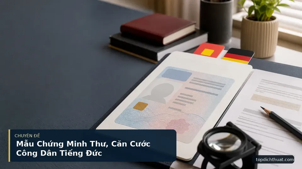 Mẫu Chứng Minh Thư, Căn Cước Công Dân Tiếng Đức