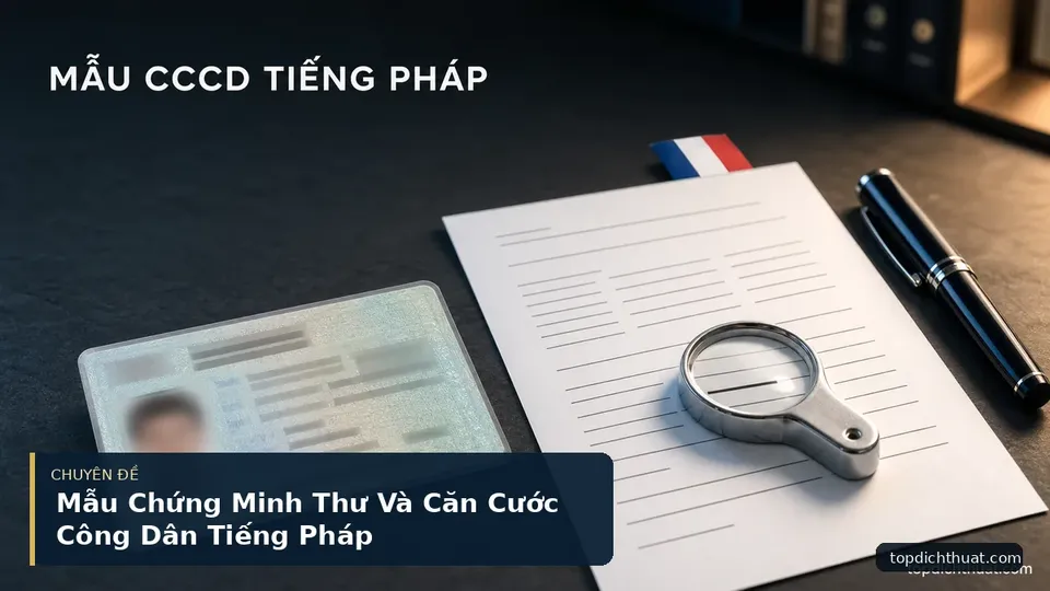 Mẫu Chứng Minh Thư Và Căn Cước Công Dân Tiếng Pháp