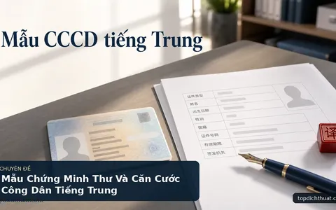 Mẫu Chứng Minh Thư Và Căn Cước Công Dân Tiếng Trung