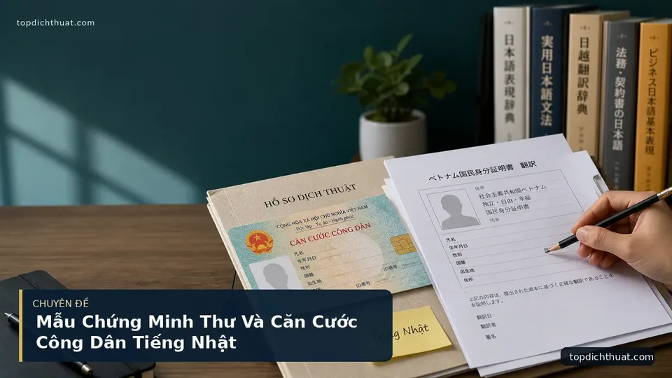 Mẫu Chứng Minh Thư Và Căn Cước Công Dân Tiếng Nhật