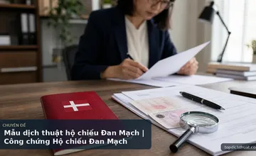 Mẫu dịch thuật hộ chiếu Đan Mạch | Công chứng Hộ chiếu Đan Mạch