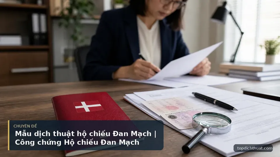 Mẫu dịch thuật hộ chiếu Đan Mạch | Công chứng Hộ chiếu Đan Mạch