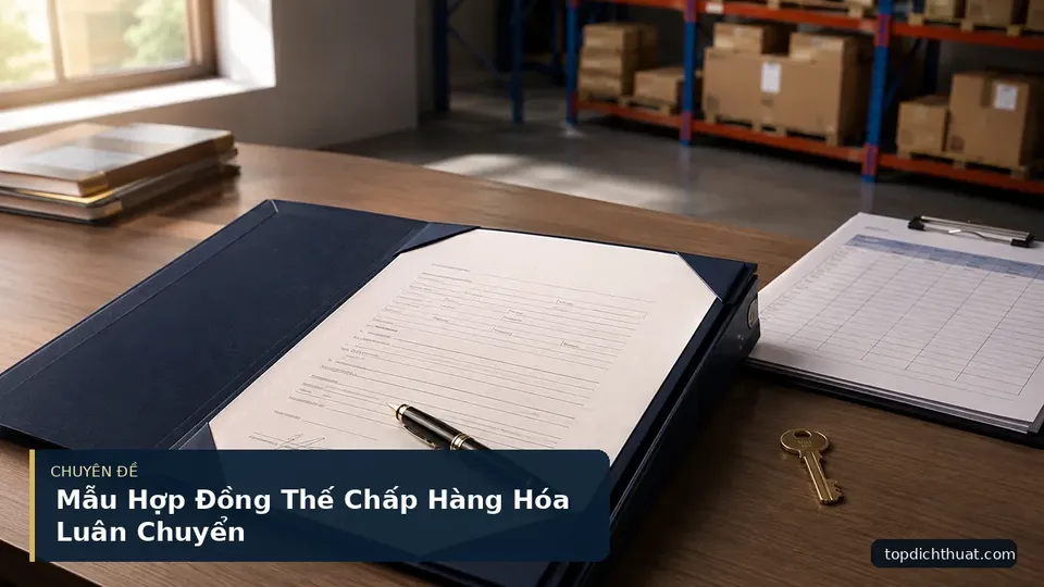 Mẫu Hợp Đồng Thế Chấp Hàng Hóa Luân Chuyển