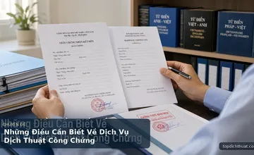 Những Điều Cần Biết Về Dịch Vụ Dịch Thuật Công Chứng