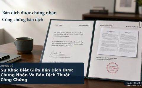 Sự Khác Biệt Giữa Bản Dịch Được Chứng Nhận Và Bản Dịch Thuật Công Chứng