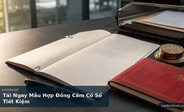 Tải Ngay Mẫu Hợp Đồng Cầm Cố Sổ Tiết Kiệm