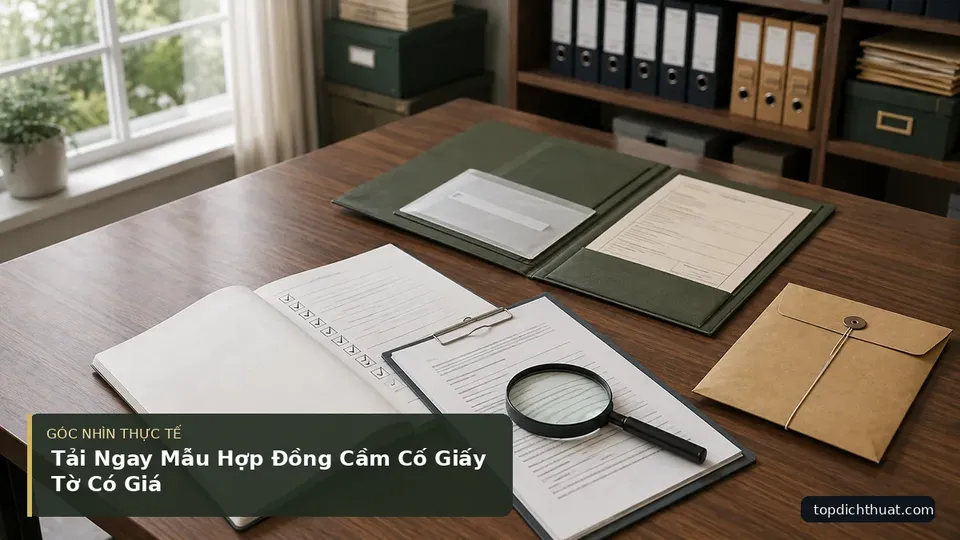 Chi tiết minh họa dịch thuật trong bài Tải Ngay Mẫu Hợp Đồng Cầm Cố Giấy Tờ Có Giá