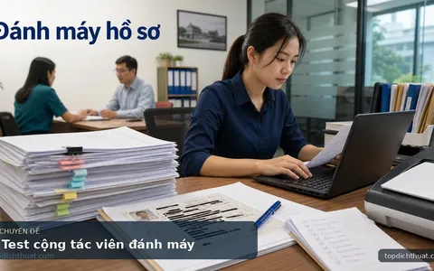 Test cộng tác viên đánh máy
