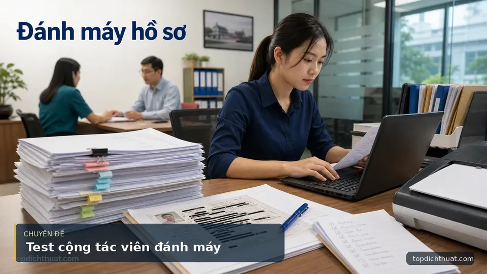 Test cộng tác viên đánh máy