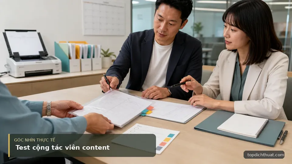 Test cộng tác viên content — hình minh họa dịch thuật