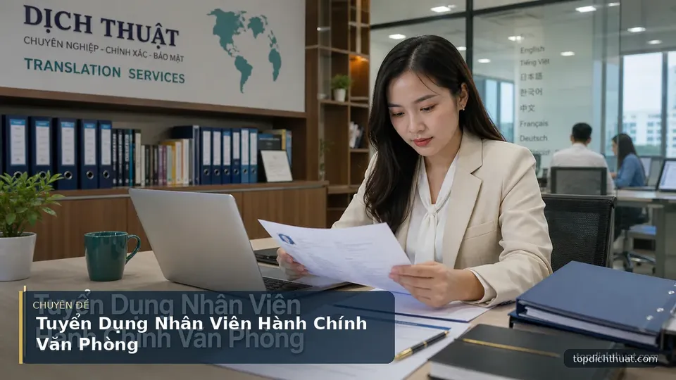 Tuyển Dụng Nhân Viên Hành Chính Văn Phòng