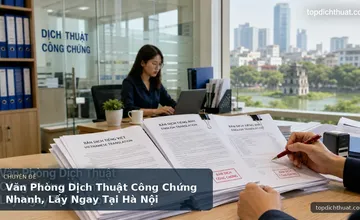 Văn Phòng Dịch Thuật Công Chứng Nhanh, Lấy Ngay Tại Hà Nội