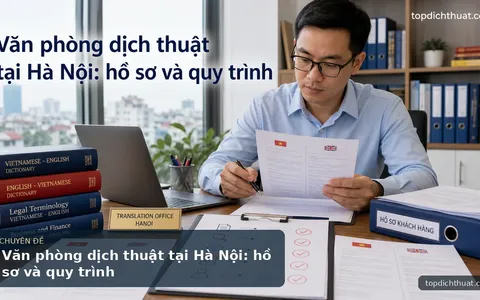 Văn phòng dịch thuật tại Hà Nội: hồ sơ và quy trình