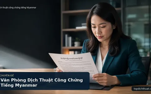 Văn Phòng Dịch Thuật Công Chứng Tiếng Myanmar