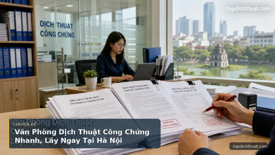 Văn Phòng Dịch Thuật Công Chứng Nhanh, Lấy Ngay Tại Hà Nội
