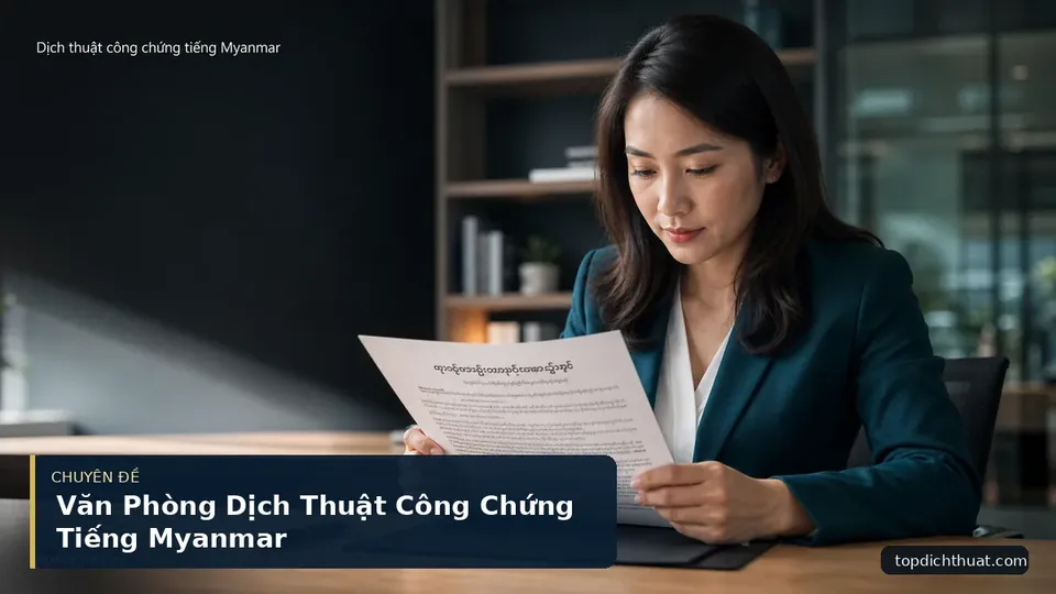 Văn Phòng Dịch Thuật Công Chứng Tiếng Myanmar