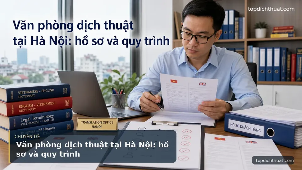 Văn phòng dịch thuật tại Hà Nội: hồ sơ và quy trình